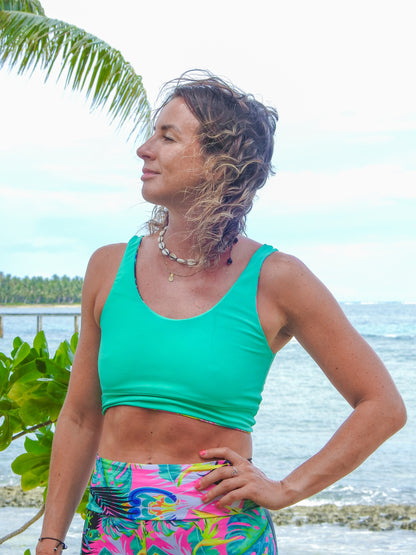 COOGEE Reversible Surf Bikini Top in PURA VIDA