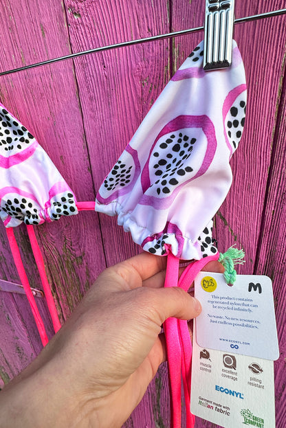 Dragon Fruit PINK Limited Edition Reversible Triangle Bikini Top - Medium