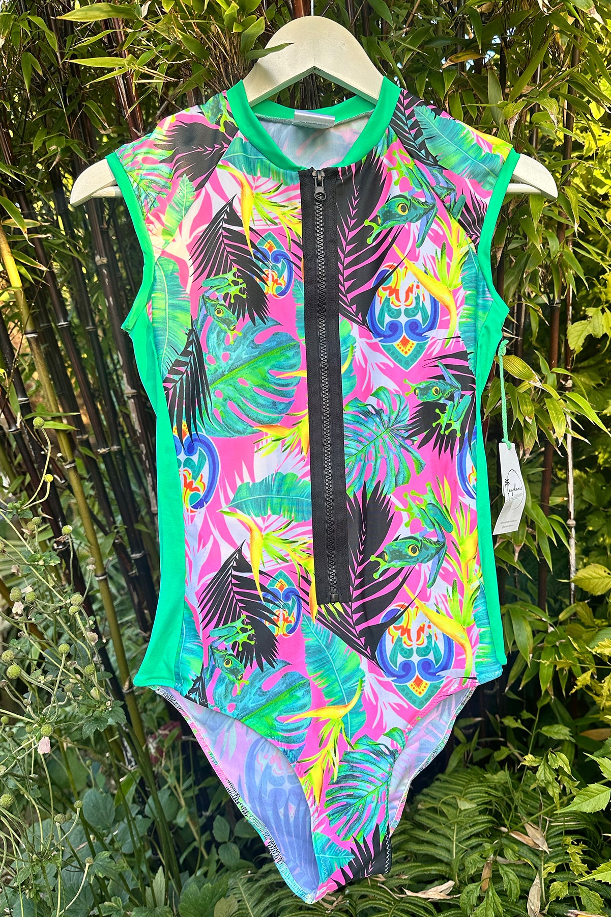 Limited Edition Womens Sleeveless Fluorescent Surfsuit in PINK Pura Vida